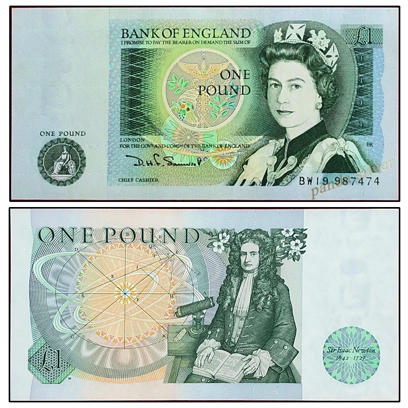 

Great Britain England 1 Pound P 377 1978 UNC note original world UK notes