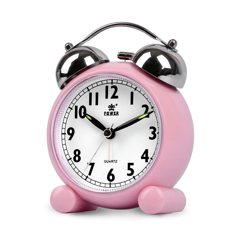 Bed Cute Simple Mute Walking Mechanical Ringing Sound Modern Fan Alarm