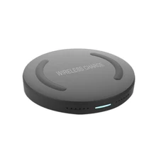 For Phone Smart Pad Overvoltage Protection Travel Wireless Charger Desk LED Indicator Portable Round Shape Non Slip For X