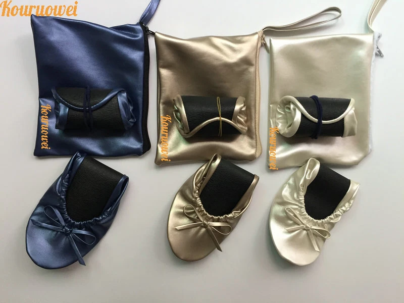 gold and silver flats