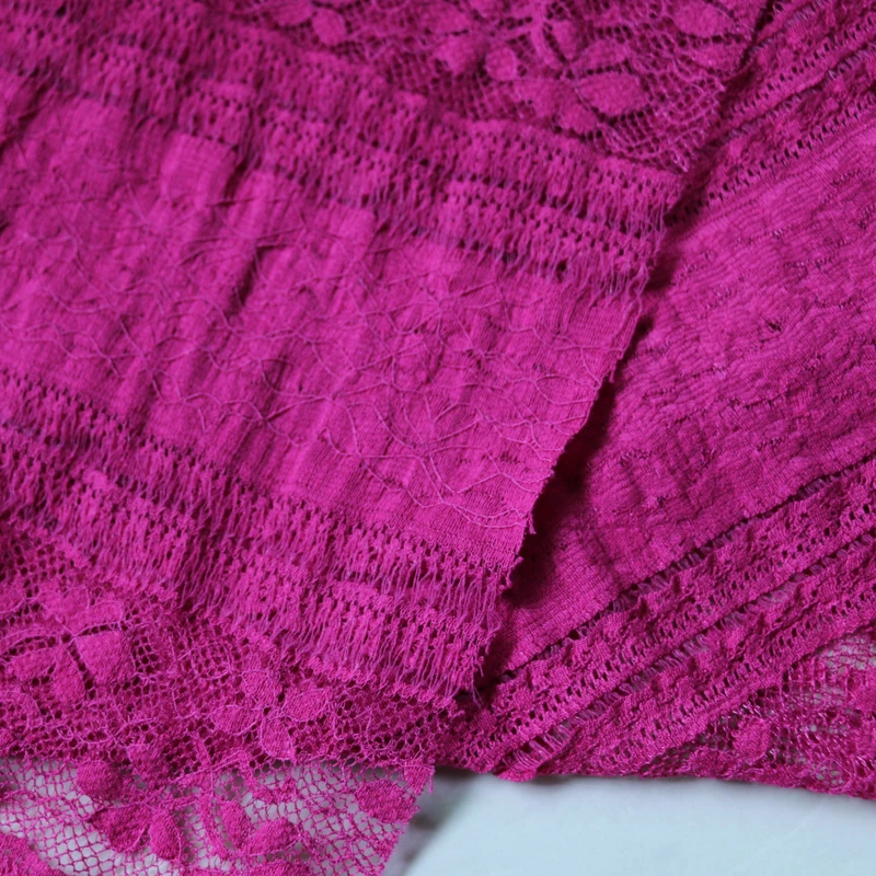 Уникальный элегантный кружевной материал с цветочной вышивкой, гипюровая кружевная ткань, эластичная ткань для платья, сетчатая ткань, 1 год* 135 см