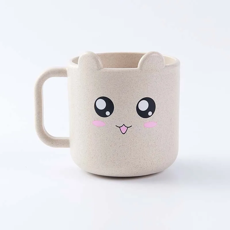 Милая чашка с рисунком кота, чашка с ручкой, молоко, кофе, пшеничная ...