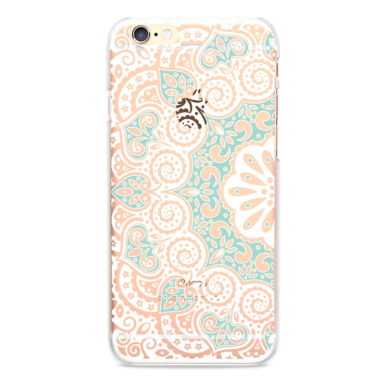 Модные серьги Henna Mandala чехол для телефона с цветочным рисунком iPhone 4 4S SE 5 5S 5C