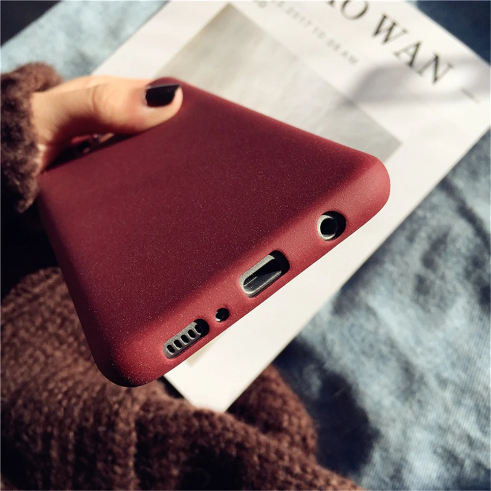 Matte Sandstone Silicone Phone Case For Oneplus 7 8 Pro 5T 5 One Plus 6T 6 Oneplus7 Soft Frosted TPU Skin Cover Coque Protection case for iphone se