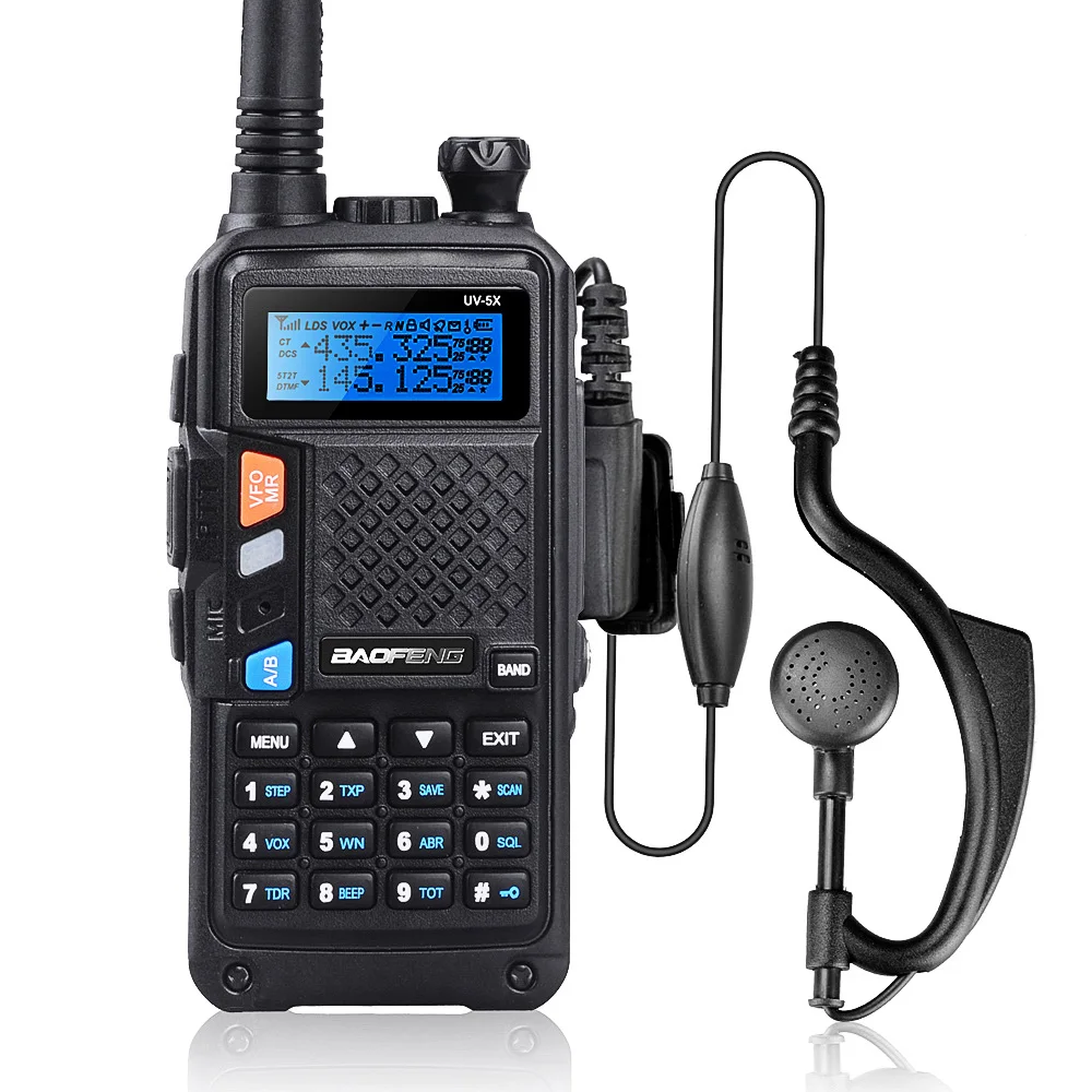 

BAOFENG UV-5X Mark II Radio 2000mAH Battery Capacity UHF+VHF Dual Band Handheld Walkie Talkie With FM Function