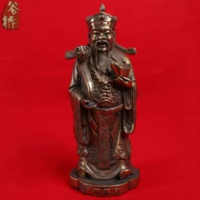 Бронзовая скульптура, бог богатства ремесел украшения маммографии, такие как медь маммографии гуань гун бронзовая скульптура