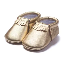 Золотая обувь для новорожденного мальчика детские мокасины Bebe кроссовки для малышей Первые ходунки PU мягкая бахрома новорожденных обувь из искусственной кожи мягкие носки