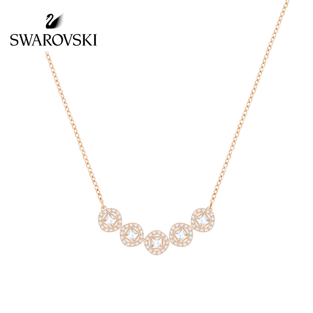 

Original Genuine Swarovski Angelic Square Scintillating Round Female Necklaces & Pendants Necklace Women 5351305