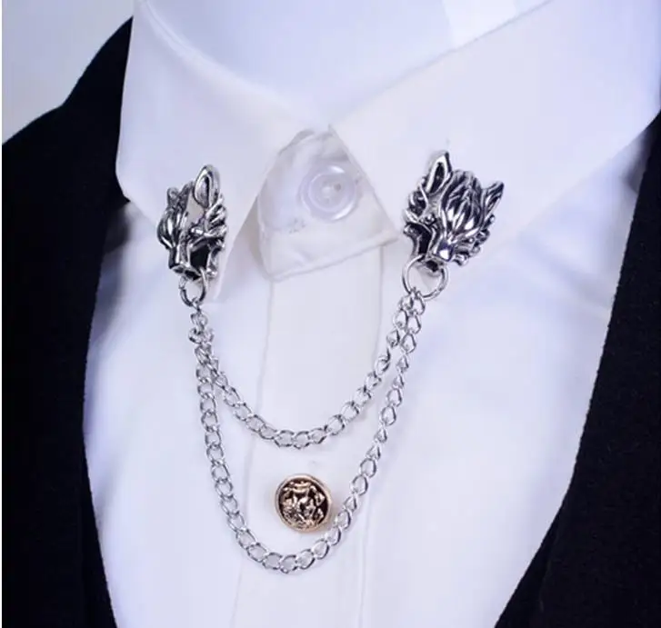 Mary Kay брошь властные животные Брошь дракон рубашка воротник кисточка цепь галстук медаль высокого качества аксессуары для костюма