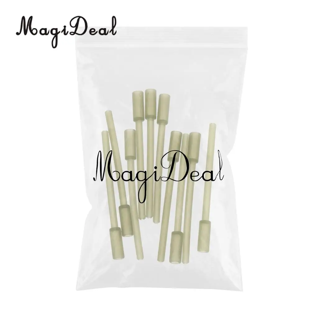 MagiDeal 10/20/30pcs Plastic Angling Supplies Plastic Inline Carp Coarse Lead Mould Inserts Tubes 60mm Fishing Tools