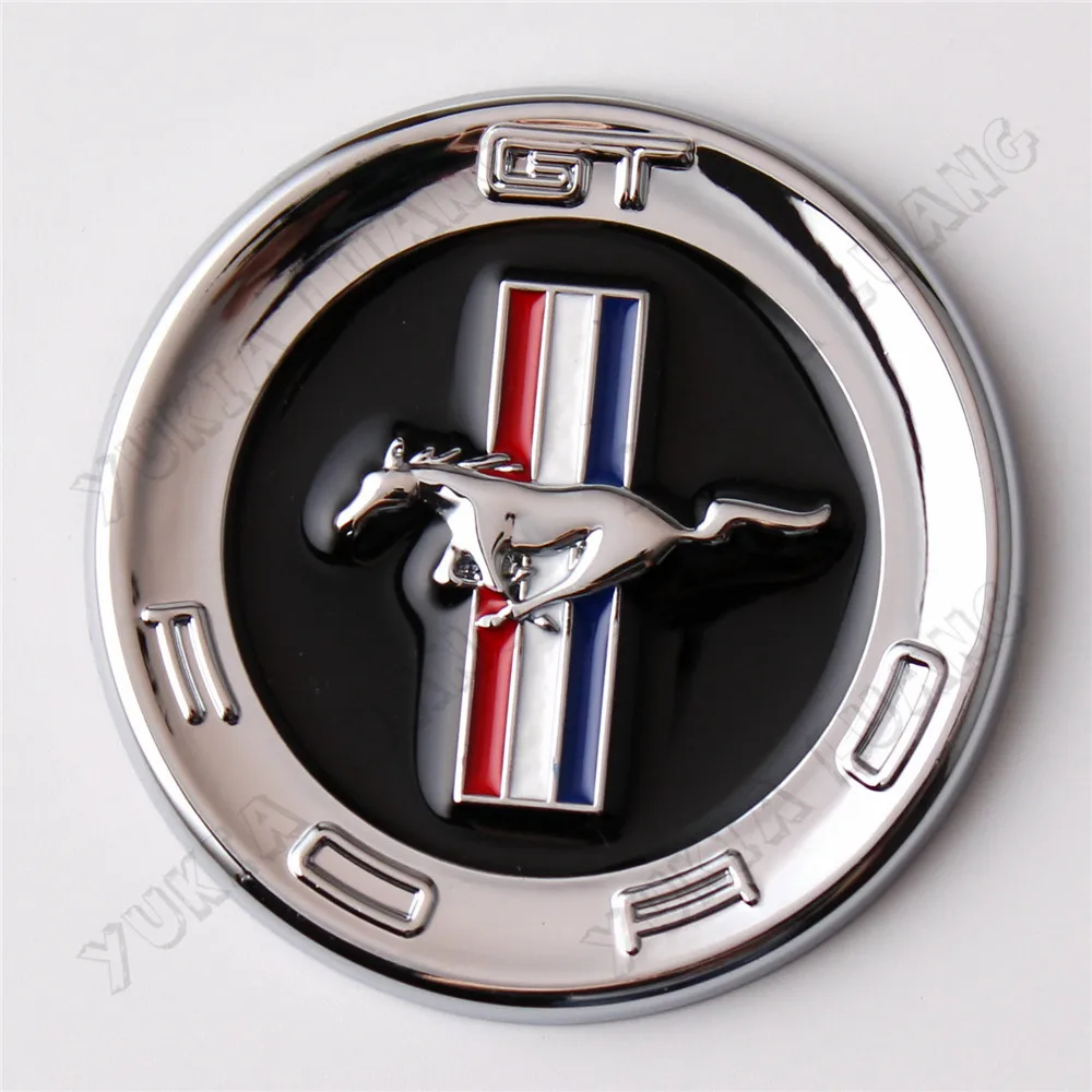 Mustang Pony 3D Logo Sticker Badge Chrome effect