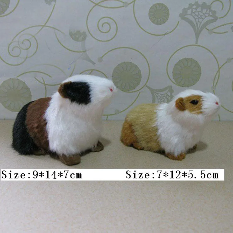 

Lovely Guinea pigs Artificial Animal Model About Guinea pigs Toy Fur& Polyethylene Deer Toy Furnishing Gift