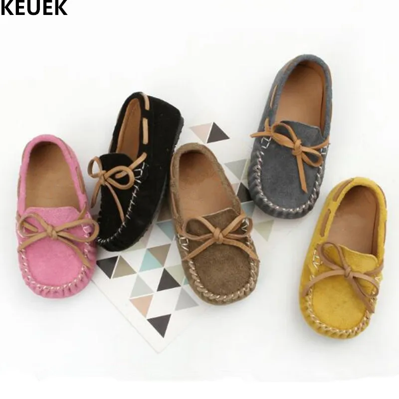 Новые детские обувь стиль натуральная кожаная обувь для мальчиков девочек Мокасины для малышей плоские повседневные Лоферы обувь для детей 041