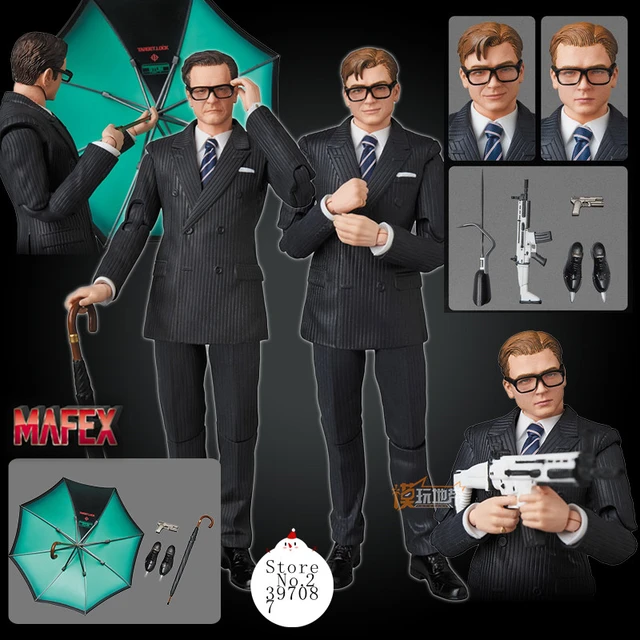 Kingsman: The Secret Service Medicom Toy MAFEX 072 073 Agent Harry 