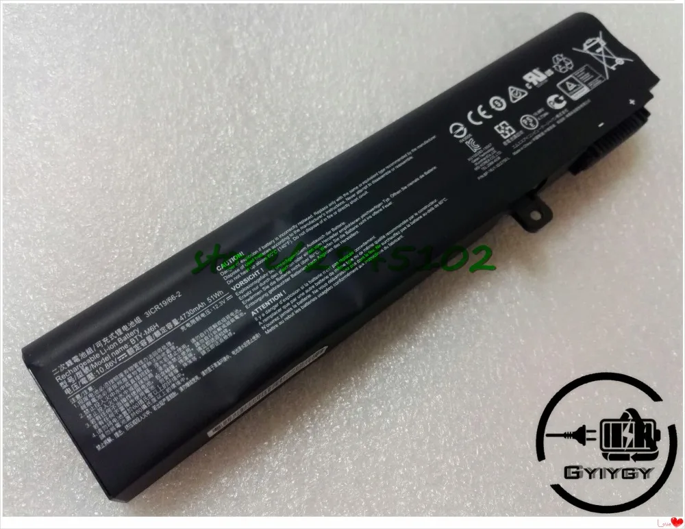 Ноутбук Аккумулятор для MSI GE72 2QC 2QD GL72 GL62-6QD-030FR GL62-6QC MS-16J2 GE62 GP72 CX62 6QD BTY-M6H