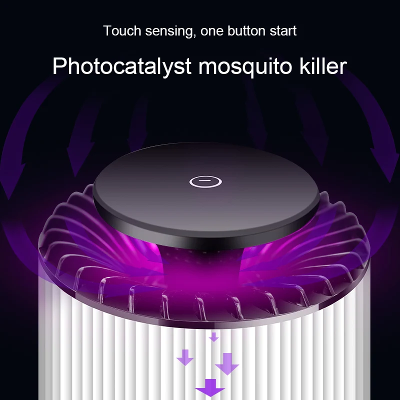 

USB Powered LED Photocatalyst Mosquito Dispeller with Trap Lamp for Home HVR88