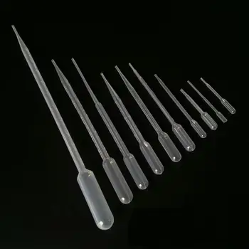 

100pcs/lot 5ML 10ML 3ML-L Transfer Pipettes Disposable Plastic Pasteur Pipette Dropper LDPE Material