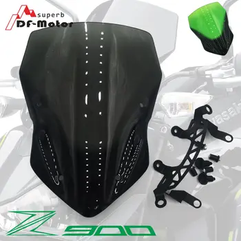 

For Kawasaki Z900 Z 900 2017 Motorcycle Accessories Windshield Windscreen black motorcycle