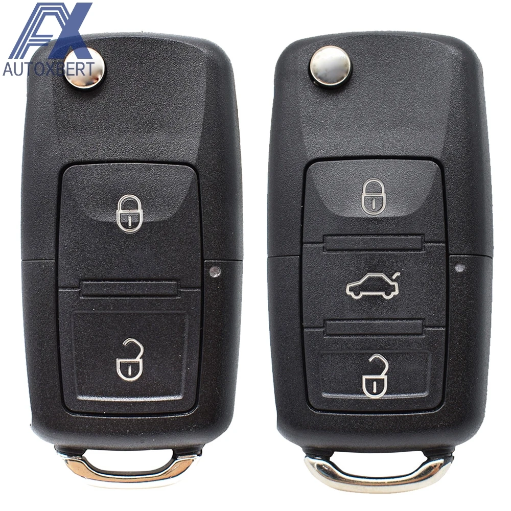 

2 3 Buttons Button Flip Key Shell For SKODA Fabia Octavia Superb For SEAT Leon Toledo Altea Ibiza Remote Fob Key Repair Kit