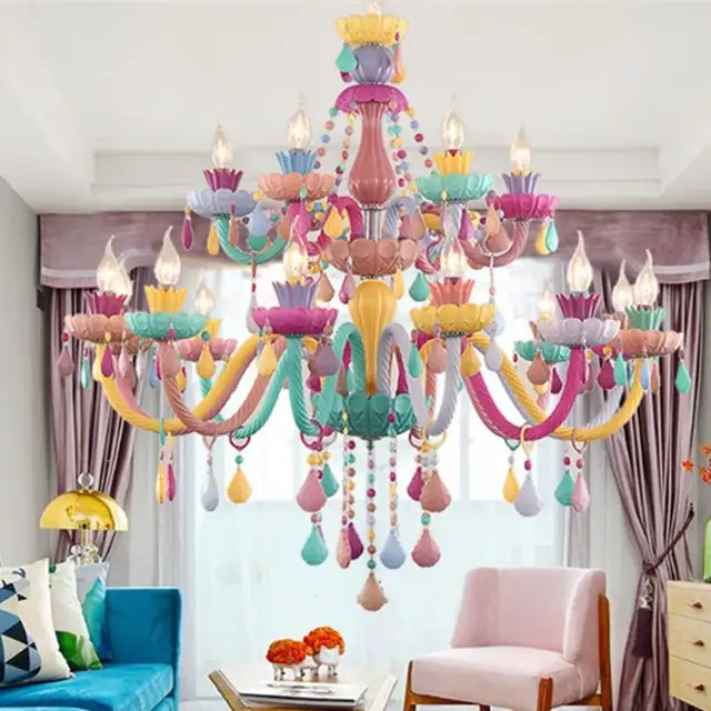 Multi Color Chandelier For Children Room Bedroom Nursery Kids