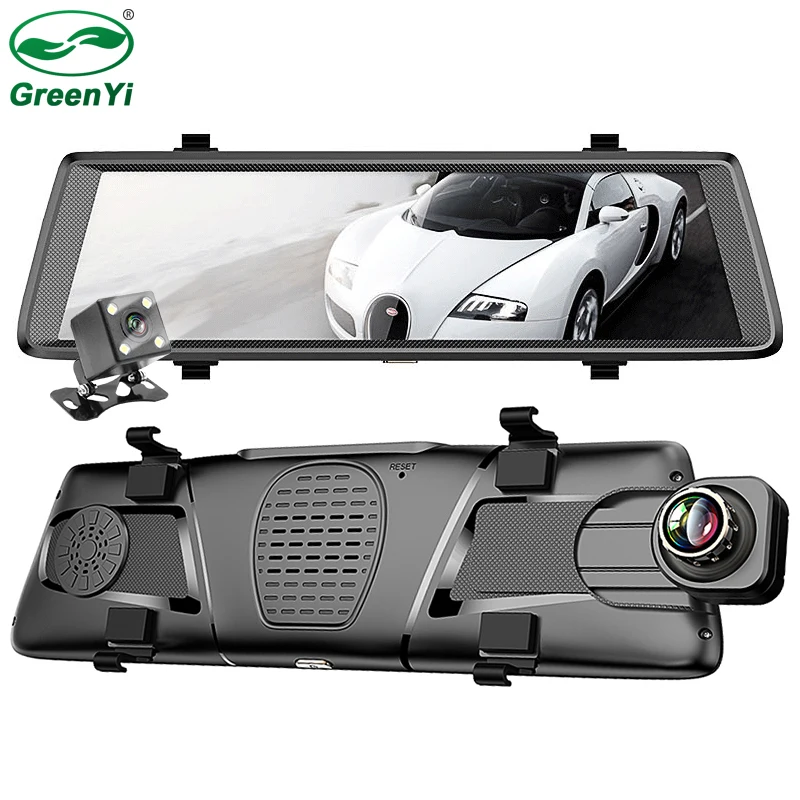 GreenYi Car DVRs 10\ Full Touch Screen 3G Android GPS Navigators FHD 1080P Dashcam Rearview Mirror Wifi Streaming Media Rear GreenYi Car DVRs 10\ Full Touch Screen 3G Android GPS Navigators FHD 1080P Dashcam Rearview Mirror Wifi Streaming Media Rear