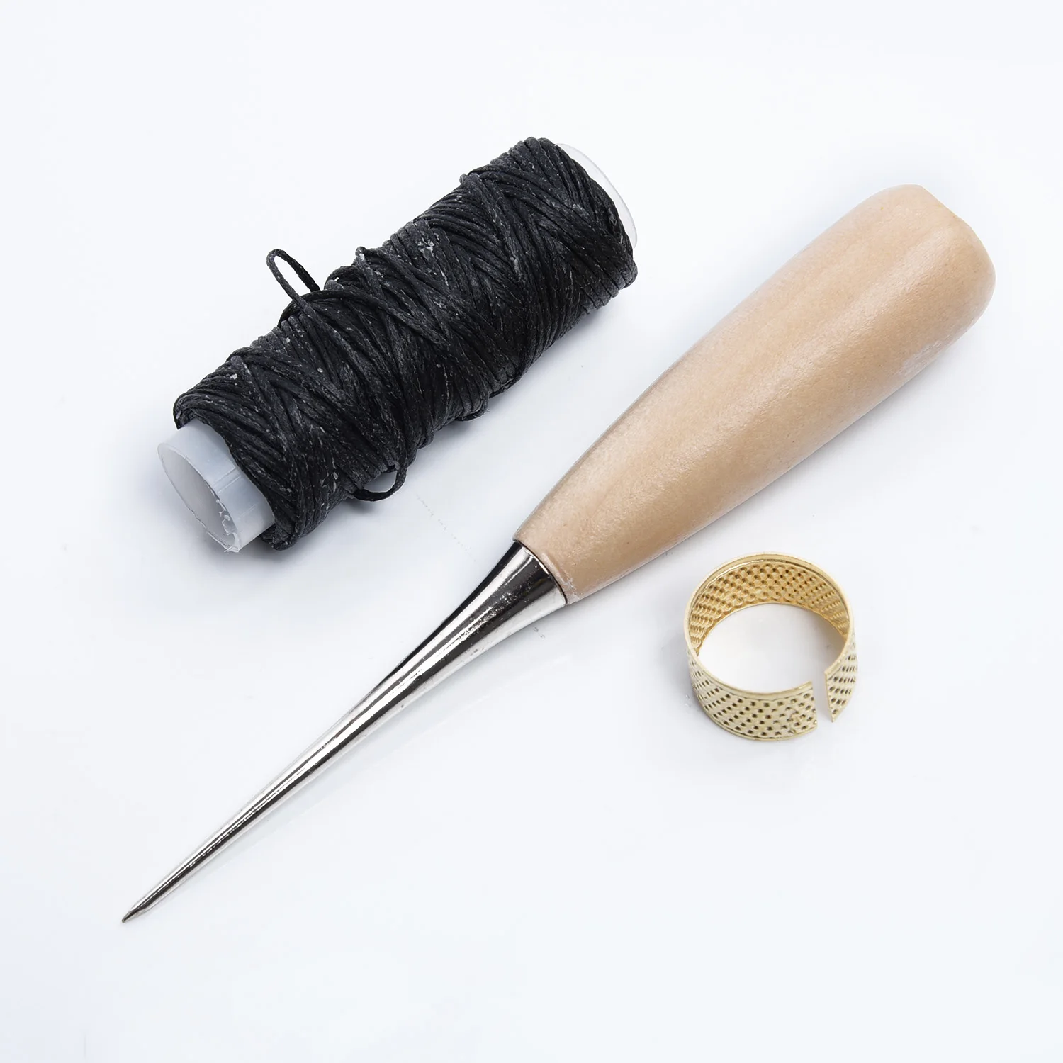 Кожаные Швейные иглы+ шнур+ набор наперстков DIY кожаные ручные ремесленные инструменты AU