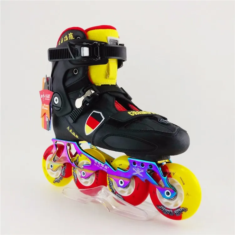 عالية الجودة Freeline الأسطوانة تزلج الكبار مضمنة التزلج الأحذية المبتدئين الأسطوانة التزلج أحذية اللياقة البدنية أحذية تزلج سباق التعرج