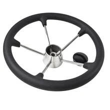 5 спиц лодка из нержавеющей стали руль 13-1/" Руль цвета морской волны 25 градусов для морской яхты Аксессуары fit 3/4" Вал