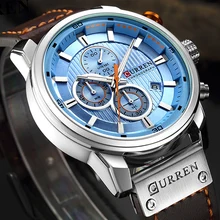 Мужские часы Топ люксовый бренд CURREN хронограф кварцевые часы мужские армейские военные спортивные наручные часы водонепроницаемые мужские часы с датой