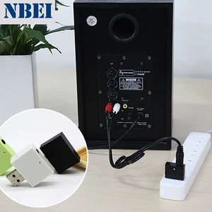 NBEI U01 Беспроводной приемник Bluetooth аудиоприемник aux адаптер музыке стерео usb 3,5 мм Джек усилитель ресивер RCA для Динамик - изображение