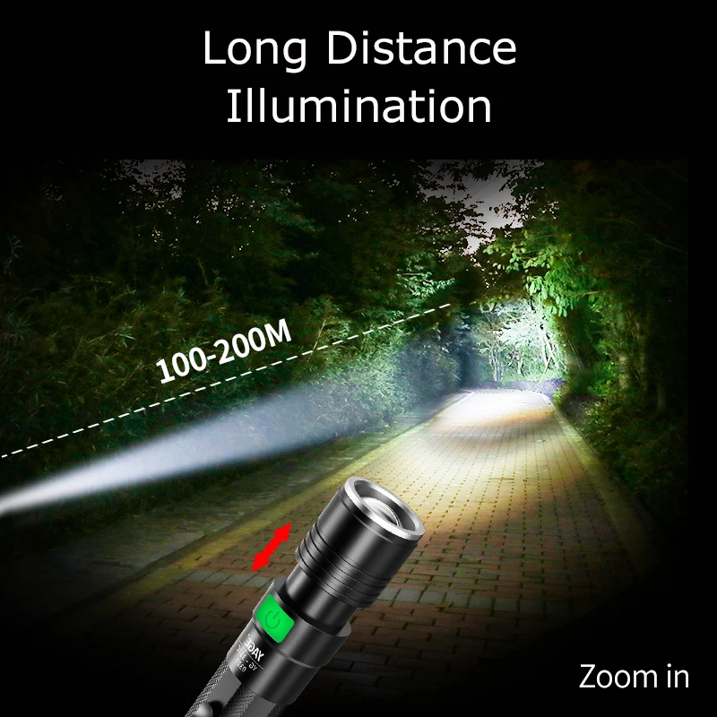 LED Aluminum Zoomable Flashlight YGAE CREE Q5 Linterna Torch USB 18650 Military Tactics Powerful Led Flashlight Camping Lampe LED Aluminum Zoomable Flashlight YGAE CREE Q5 Linterna Torch USB 18650 Military Tactics Powerful Led Flashlight Camping Lampe