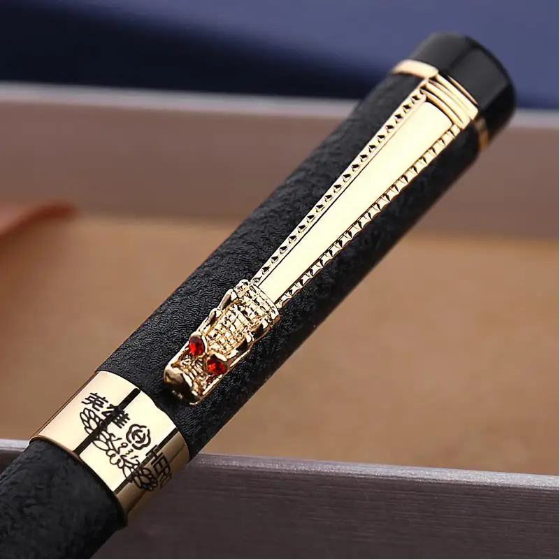 Skup Wysokiej jakości wieczne pióro stalówka Iraurita Penna stilografica złoty klip luksusowe Vulpen piśmienne Stylo pióropusz 03820