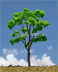 10 шт. h: 100 мм модель провод масштаб дерево для строительства модели макет Дерево модели с листа