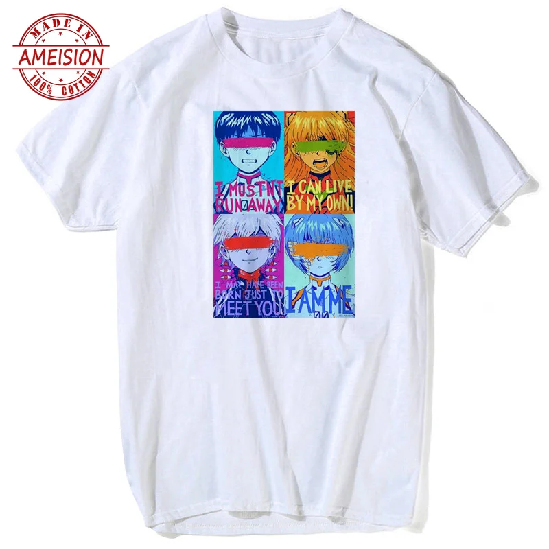Футболка neon genesis evangelion, атака ангела EVA 01 02 аниме 2019, Мужская футболка, одежда, модные футболки, футболки, большие размеры s-xxxl