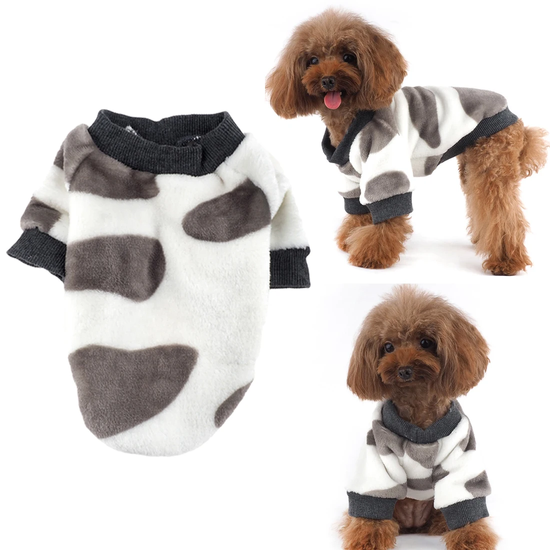 Pet Dog Clothes For Small Large Dogs Warm Dog T shirt Fleece Clothes