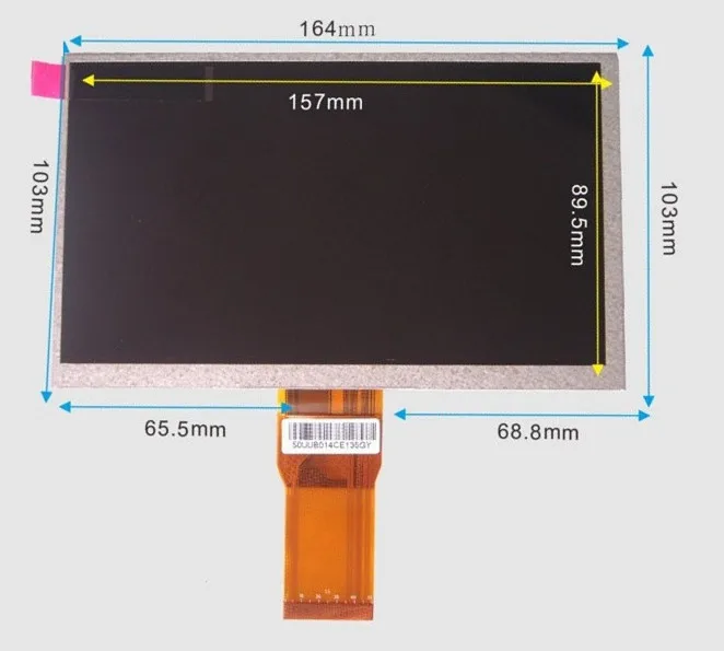 

7INCH 103*164MM LCD DISPLAY SCREEN For DNS Airbook TVD704 Tablet Replacement Free Shipping