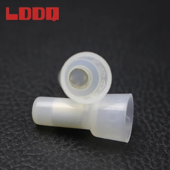 

LDDQ High Quality 500pcs Closed End Crimp Caps 12-10 AWG Wire Connectors Nylon Terminals Car Audio Wiring Cap Copper Core