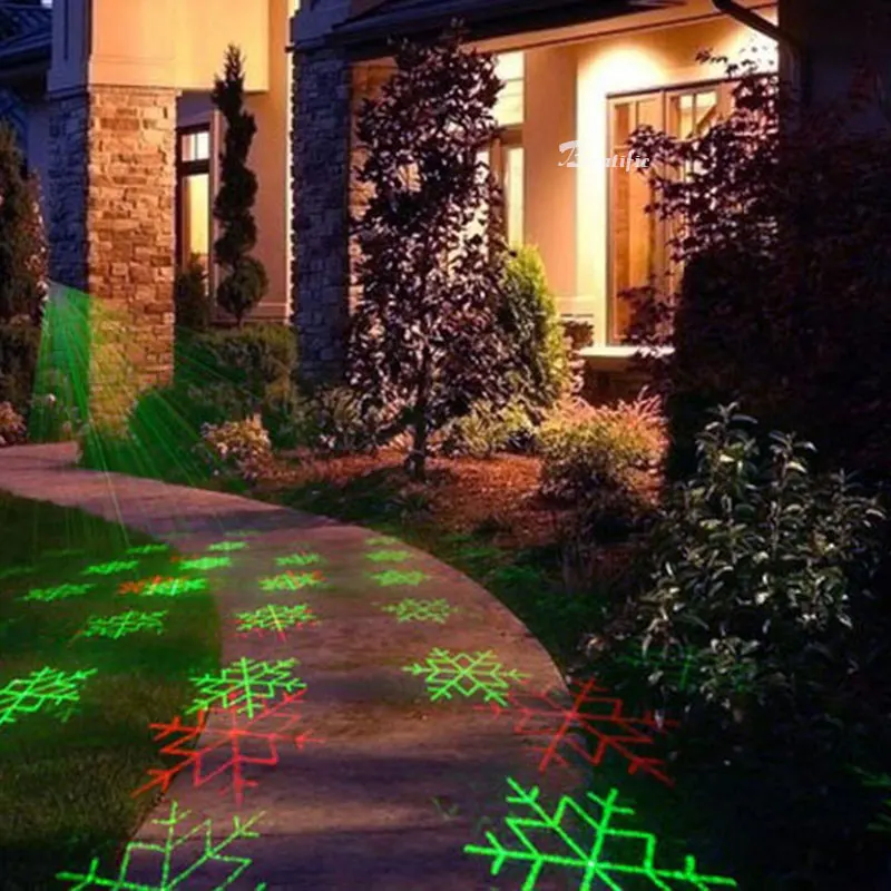 New Year Fairy Lights Outdoor Decorations for Home Christmas Moving Star Laser Projector Snowflake Light 110V 220V Waterproof New Year Fairy Lights Outdoor Decorations for Home Christmas Moving Star Laser Projector Snowflake Light 110V 220V Waterproof