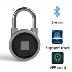 Распознавание отпечатков пальцев Блокировка Bluetooth приложение управление Anti Theft замок для ворота чемодан Велосипедный спорт MDJ998
