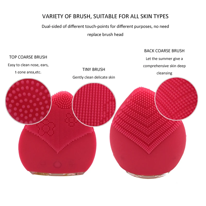 silicone facial clean brush 1