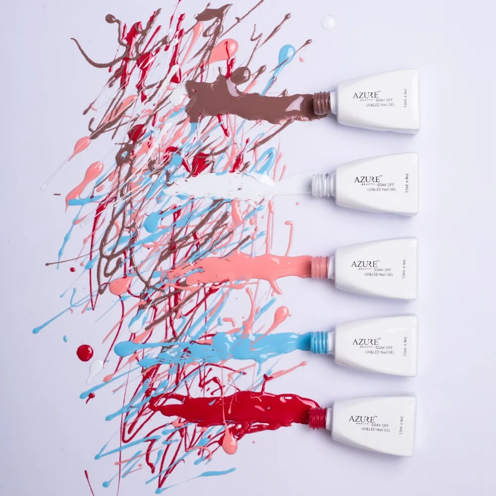 Azure Beauty 5Pcs Lot UV Nail Gel Polish Set 120 Colors For Choose Nail Gel Kit 3