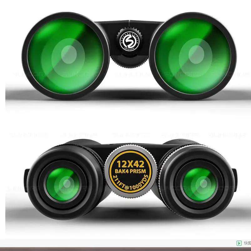 

SUNCORE Taurus 12X42 binoculars with high definition low light night vision defenseTelescope BAK4 Binoculo TelescopioTools For