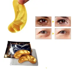 2 шт./пакет 24 K Золотая сыворотка маска для глаз патчи для эссенции глаз избавляющий от темных кругов отечность мешочек для глаз