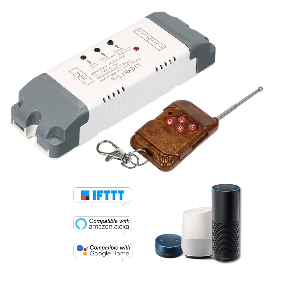 

eWeLink 433Mhz Wireless Switch Wifi Remote Control Switch Module Compatible with Alexa Google Home Voice Control