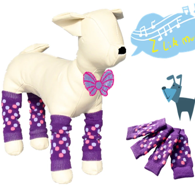 Tailup 4 ピース セット弾性ペット犬レッグウォーマー靴下スリーブプロテクターヒョウ柄ニーパッド小型 中型犬用 Kneepad Kneepad Protector Aliexpress