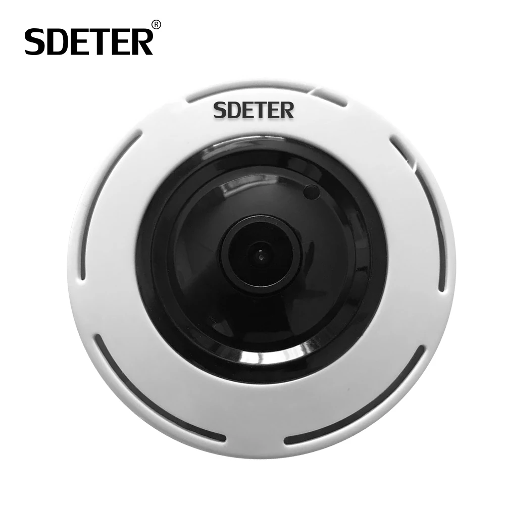 

SDETER HD 960P Wireless IP Camera Wi-fi 360 Degree Home Alarm Mini Camera Fisheye Panoramic IR Night Vision Surveillance Camera