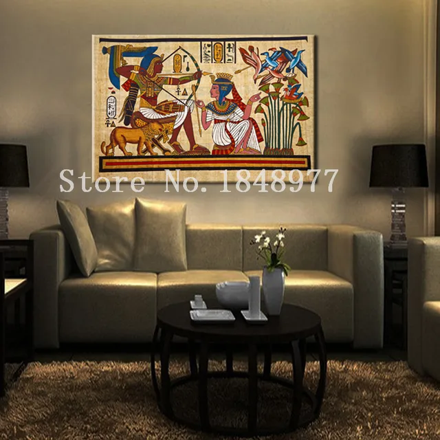 modern abstract egyptian decor canvas art oil painting wall pictures