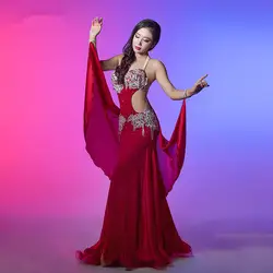 Танец живота Восточный Балади индийский Восточный Египетский волос качающиеся танцы костюмы Бюстгальтер Пояс юбка платье халат набор 2598