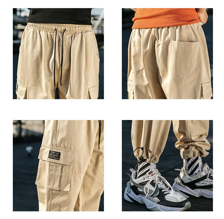 Una Reta Hip Hop Man Pants New Fashion Streetwear Joggers Trousers Casual Foot mouth drawstring design Pants Mens Sweatpants