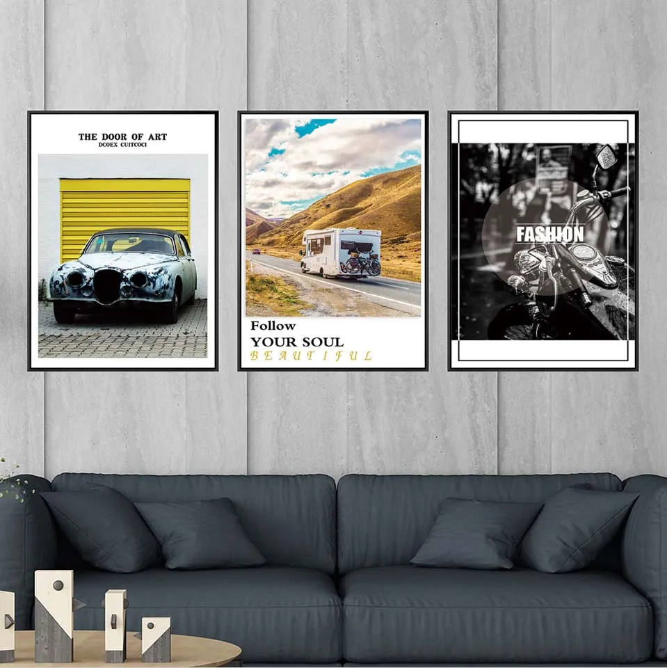

Home Decor Decoration Motivational Poster and Prints Life Quote Wall Art Canvas Painting Decorative Picture ins Locomotive